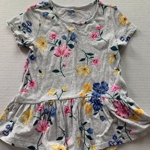 EUC Old Navy Floral Peplum Size:  5T